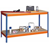 Los mejores  - Banco de Trabajo BTS-1500 con 2 niveles. Med. 900 x 1500 x 600 mm. Capacidad de Carga 600 kgs.